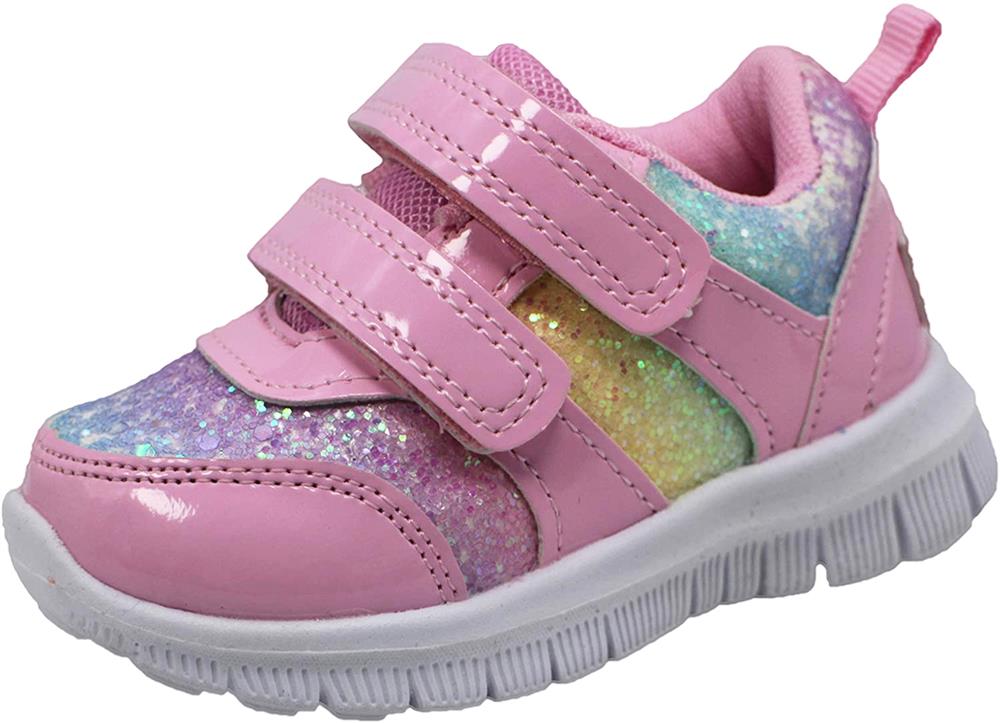 Gerber Girls Shoe Size 7-10 Velcro Rainbow Sneaker