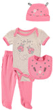 Duck Duck Goose Girls 0-9 Months Ladybug 4-Piece Set