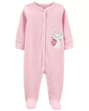 Carters Girls 0-9 Months Mouse Snap-Up Cotton Sleep & Play