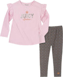 Juicy Couture Girls 2T-4T Ruffle Sleeve Legging Set