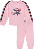 Tommy Hilfiger Girls Logo Taping Fleece Jog Set