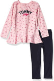 Tommy Hilfiger Girls Floral Long Sleeve Peplum Top Legging Set