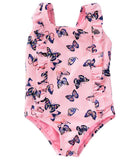 KensieGirl One Piece Butterfly Ruffle Swimsuit