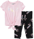 PUMA Girls 2T-4T T-Shirt Capri Legging Set