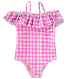 KensieGirl One Piece Checkered Print Swim Suit