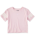PUMA Girls 4-6X Puma Varsity Short Sleeve Cropped T-Shirt