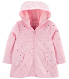 Carters Girls 2T-4T Polka Dot Rainslicker