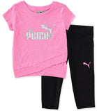 PUMA Girls 12-24 Months T-Shirt Capri Legging Set