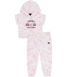 Tommy Hilfiger Girls 12-24 Months 2-Piece Tie Dye Hoodie Jogger Set
