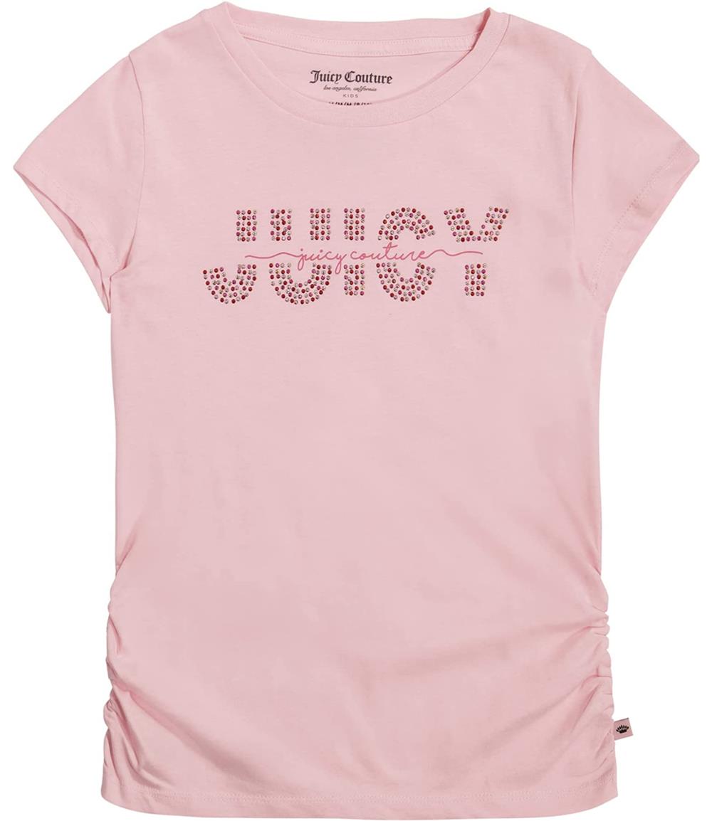 Juicy Couture Girls 7-16 Short Sleeve Logo T-Shirt