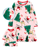 Carters Girls 2-16 Christmas Matching Nightgown & Doll Nightgown Set