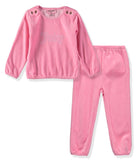 Juicy Couture Girls 12-24 Months Juicy Velour Pant Set