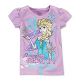 Disney Girls 4-6X Short Sleeve Frozen Tee