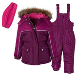 Pink Platinum Girls 2T-4T Colorblock Piped Snowsuit