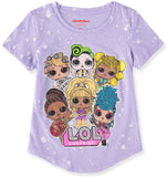 L.O.L. Surprise! Girls 4-16 Short Sleeve Splatter T-Shirt