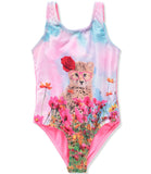 Limited Too Girls 4-6X Cheetah 1-Piece Swimsuit