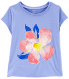 Carters Girls 2T-5T Floral Jersey Tee