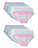 Cyndeelee Girls 7-14 Cotton Hipster Brief 10-Pack Panty