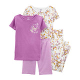 Carters Girls 4-16 4 Piece Butterfly Pajama Set