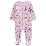 Carters Girls 0-9 Months Floral Snap-Up Footie Sleep & Play