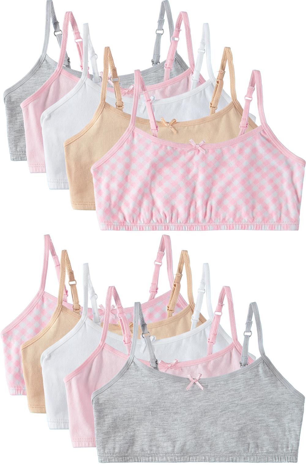 Cyndeelee Girls 7-14 Cotton 10-Pack Matching Bra & Panty Set – S&D
