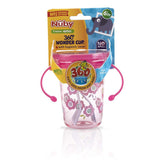 Nuby Tritan No Spill 2 Handle 360º Printed Wonder Cup, 8 oz