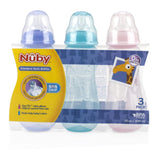 Nuby Non-Drip Standard Neck Bottles, 10 oz