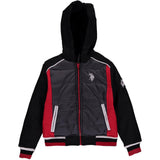 U.S. Polo Assn. Boys 4-7 Hood Varsity Jacket