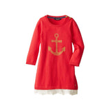 Nautica Girls 2T-4T Anchor Sweater Dress