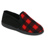 Zac & Evan Boys 11-5 Plaid Fleece Slipper Shoe