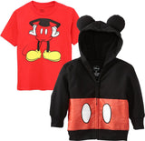 Disney Boys' 2T-4T Mickey Mouse Tail Hoodie T-Shirt Set
