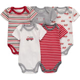 Wan-A-Beez 5 Pack Short-Sleeve Bodysuits