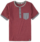 MTL Apparel Boys 8-20 Short-Sleeve Henley T-Shirt