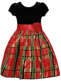 Bonnie Jean Girls 12-24 Months Stretch Plaid Dress