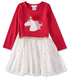 Bonnie Jean 4-6X Unicorn Mesh Dress