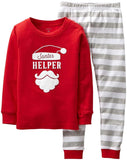 Carters Boys 2T-4T Santa's Helper Pajama Set