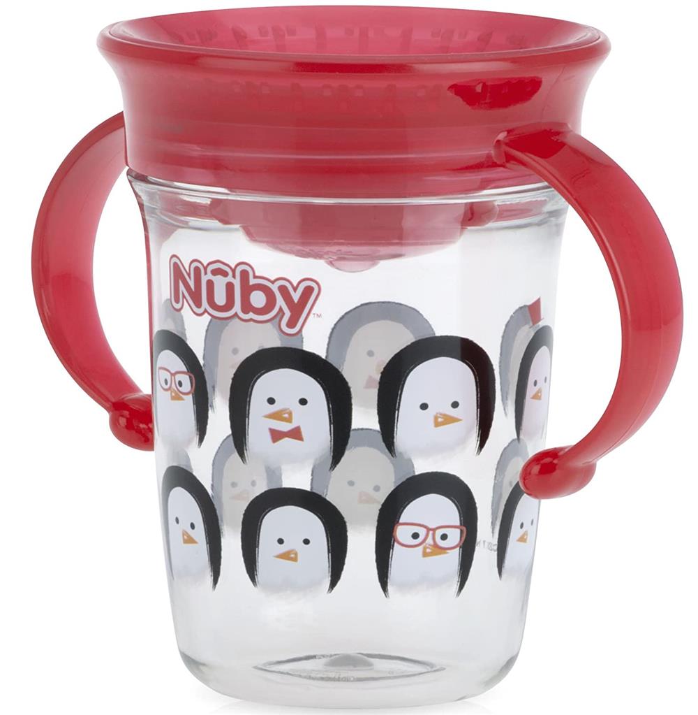 Nuby Tritan No Spill 2 Handle 360 Degree Printed Wonder Cup