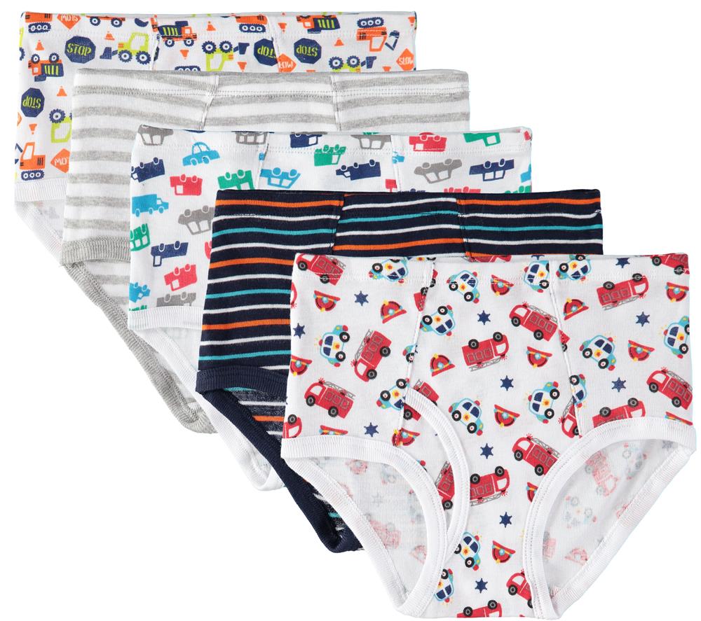 Only Boys 2T-4T 5-Pack Cotton Briefs