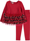 Pastourelle by Pippa & Julie Girls 12-24 Months Lace Tier Legging Set