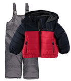 Osh Kosh Boys 12-24 Months Colorblock Snowsuit Set