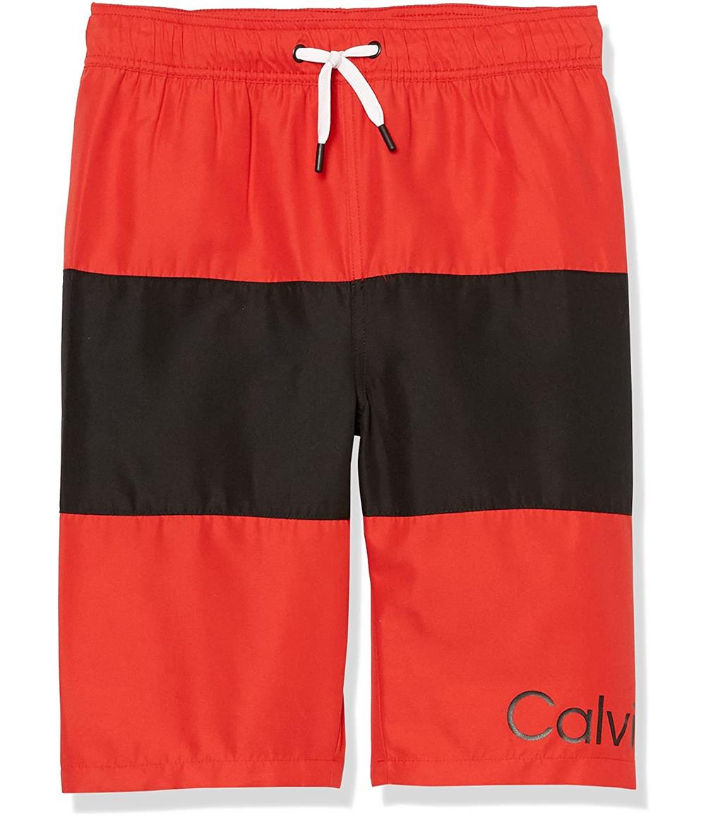 Calvin Klein Boys 8-20 Colorblock Stripe Swim Short