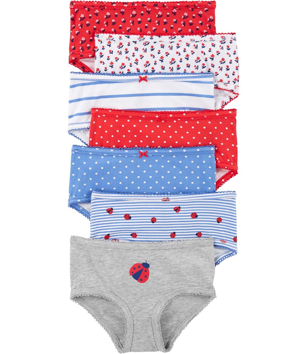 Carters Girls 2-14 Stretch Cotton Undies, 7-Pack – S&D Kids