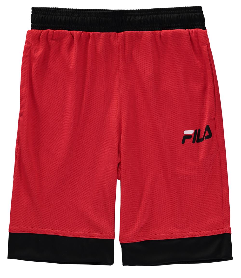FILA Boys 8 18 Drawstring Mesh Shorts
