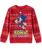 Sonic Boys 8-20 Long Sleeve Crew Neck Light Up Christmas Holiday Sweater