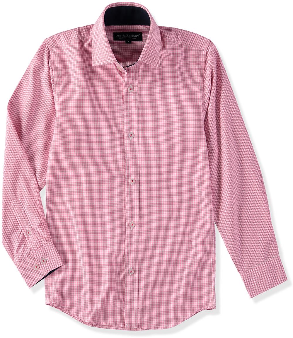 Leo & Zachary Boys 8-16 Pable Check Dress Shirt