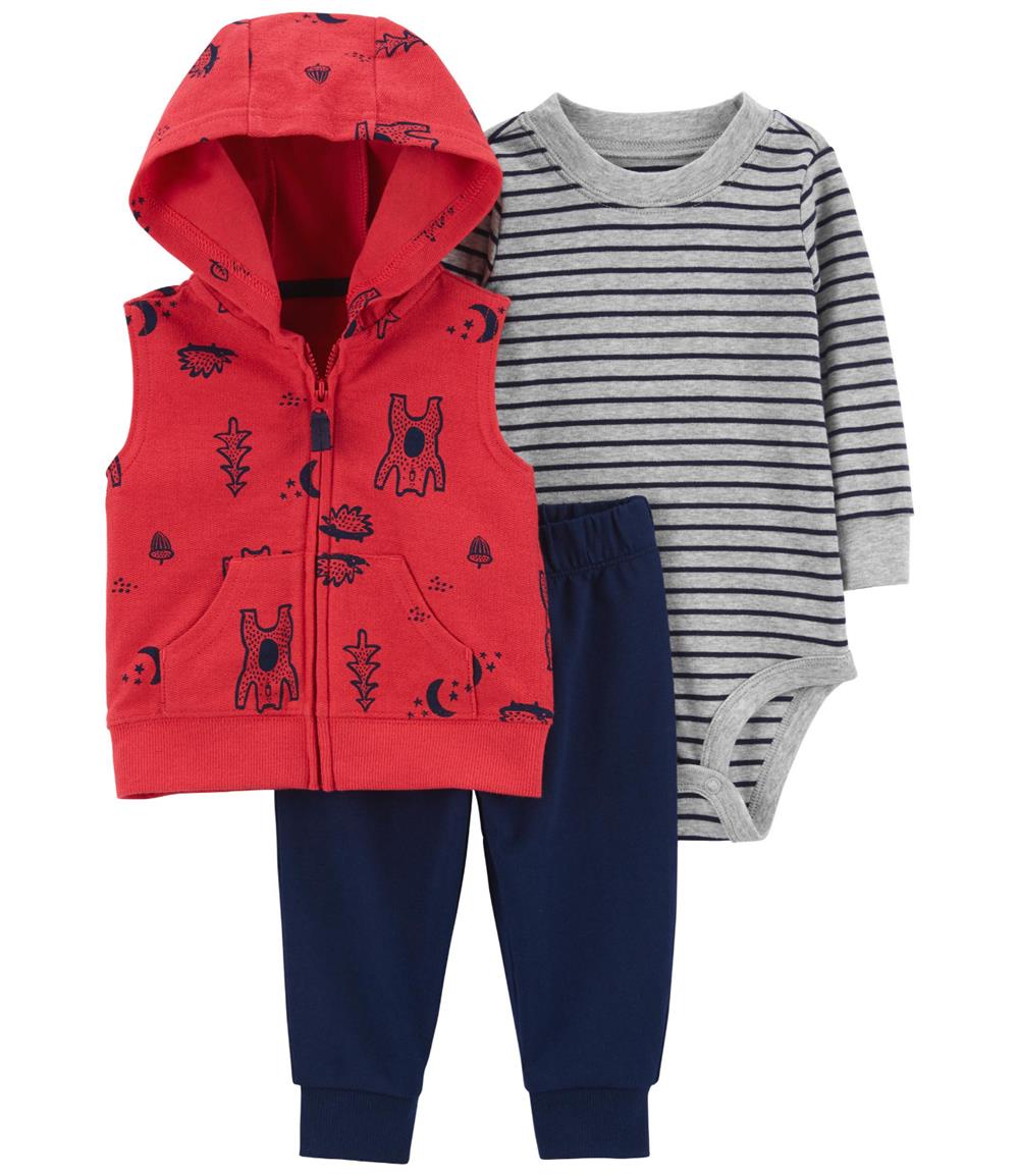 Carters Boys 0-24 Months 3-Piece Little Vest Set – S&D Kids