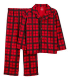 Carters Unisex 4-14 2-Piece Plaid Coat-Style PJs