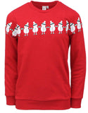Kimu Boys 2-18 Happy Snowman French Terry Sweatshirt