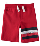 Tommy Hilfiger Boys 4-7 Stripe Logo French Terry Short