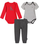Calvin Klein Boys 12-24 Months 3-Piece Bodysuit Pant Set